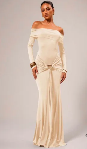 Offs holder long sleeve dress tie waist bodycon dress