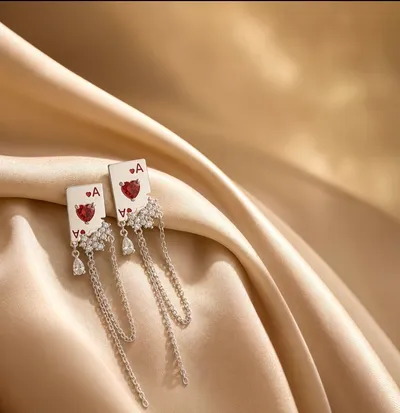 Spade A long hearted earrings