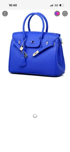Blue hand bag