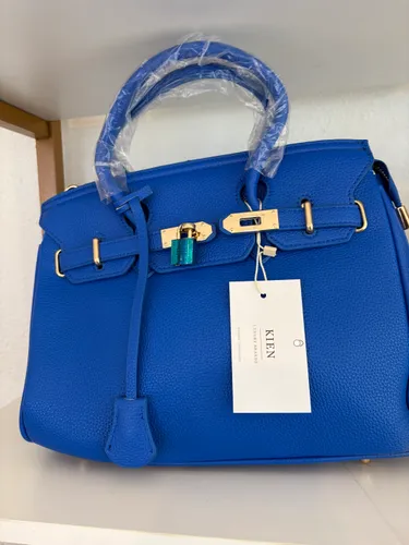 Blue hand bag