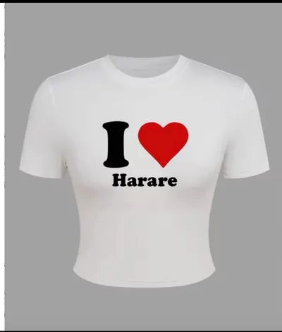 I love Harare short top