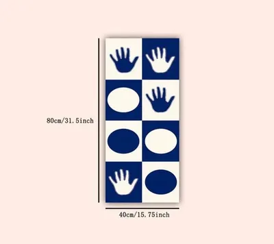 Hands game mate blue and white