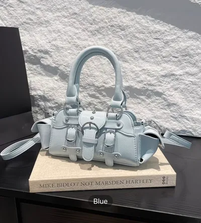 Blue sides pocketed bag