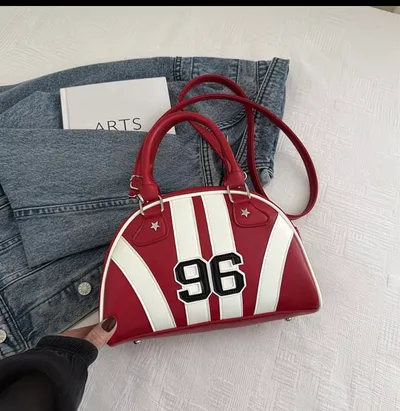 Red trendy women’s bag