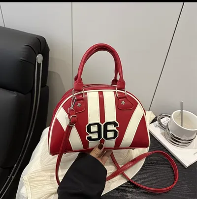 Red trendy women’s bag