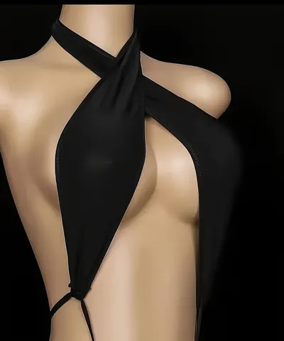 V neck halter lingerie dancer outfit