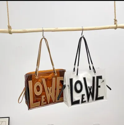 Green and pink handbags