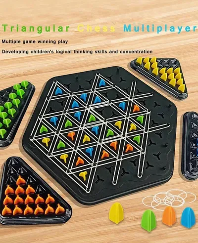 Game chain trivia random color 2-4 players