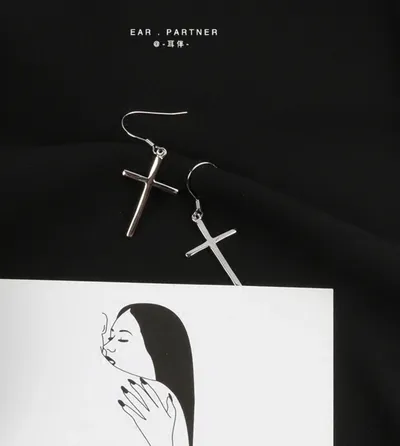 Cross earrings trending style