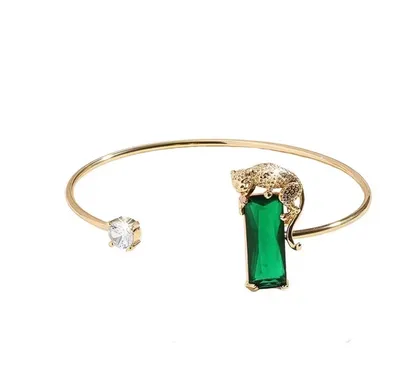 Gold tiger bangle