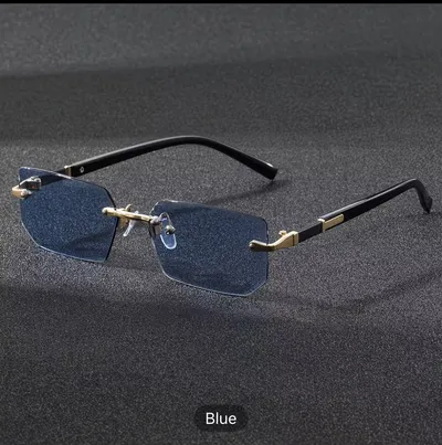 Cut ledge frameless sunglasses unisex