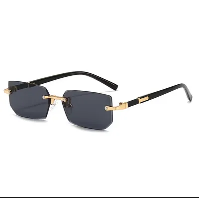 Cut ledge frameless sunglasses unisex
